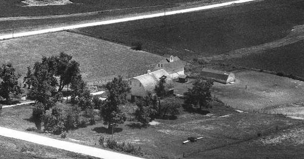 Vintage Aerial photo from 1991 in Adair County, IA