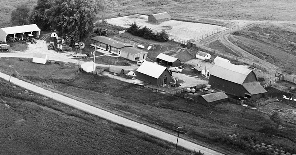 Vintage Aerial photo from 1982 in Adair County, IA