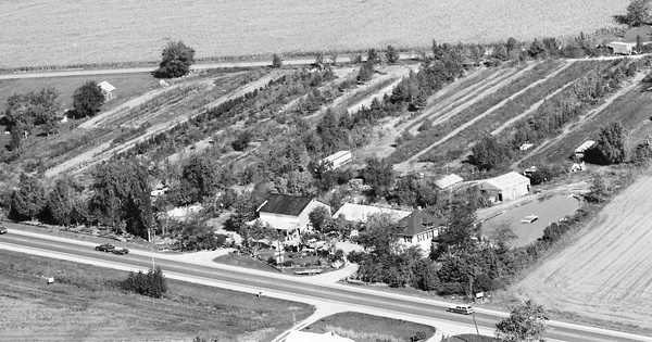 Vintage Aerial photo from 1988 in Lenawee County, MI