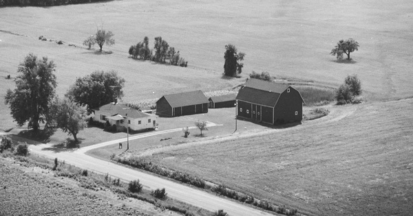 Vintage Aerial photo from 1980 in Montcalm County, MI