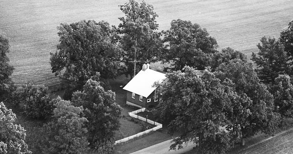 Vintage Aerial photo from 1969 in Jackson County, MI