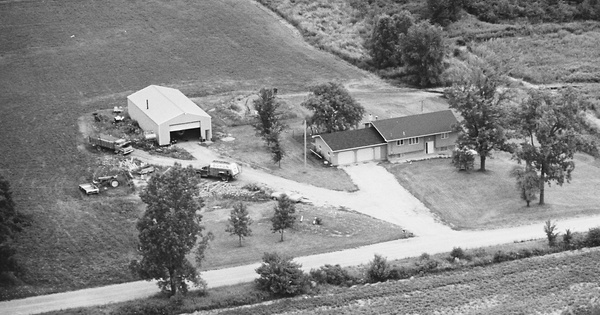 Vintage Aerial photo from 1981 in Isabella County, MI
