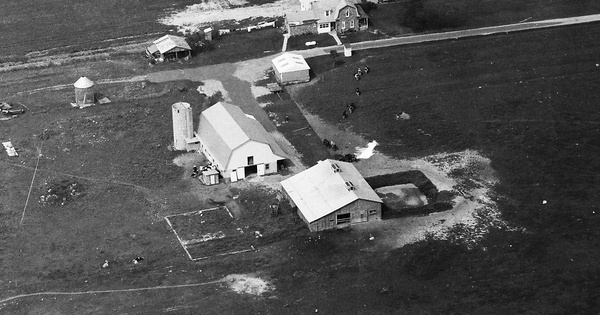 Vintage Aerial photo from 1991 in Gladwin County, MI
