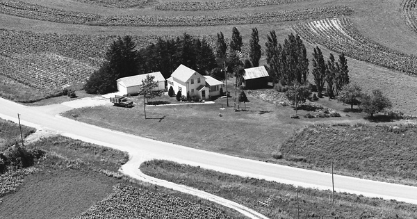 Vintage Aerial photo from 1973 in Houston County, MN