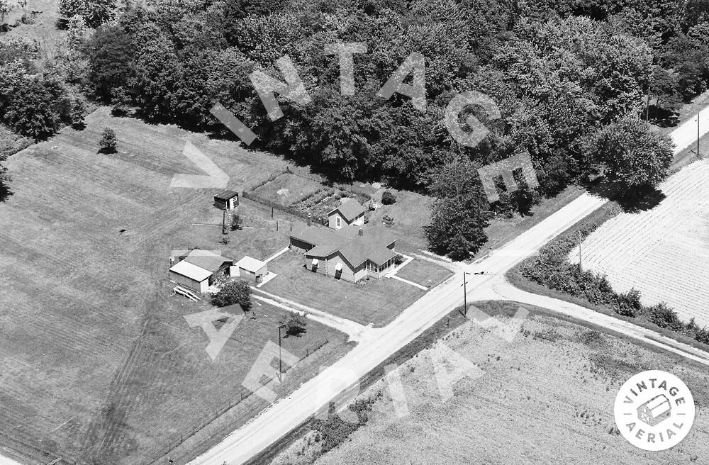 Vintage Aerial Illinois Macoupin County 1981 109NMAC1