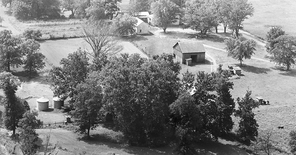 Vintage Aerial photo from 1966 in Mason County, IL