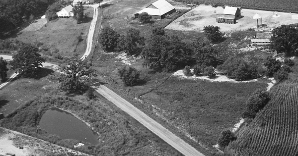 Vintage Aerial photo from 1969 in Knox County, IL