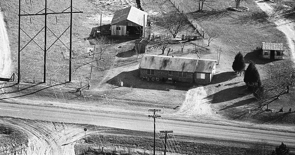 Vintage Aerial photo from 1991 in Montgomery County, TX