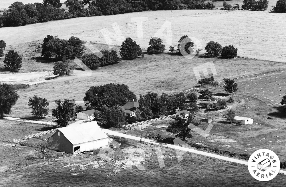 Vintage Aerial Missouri Bates County 1977 75IBA6