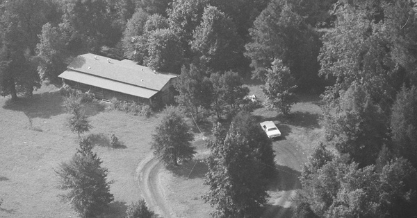 Vintage Aerial photo from 1986 in Panola County, TX
