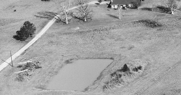 Vintage Aerial photo from 1989 in Liberty County, TX