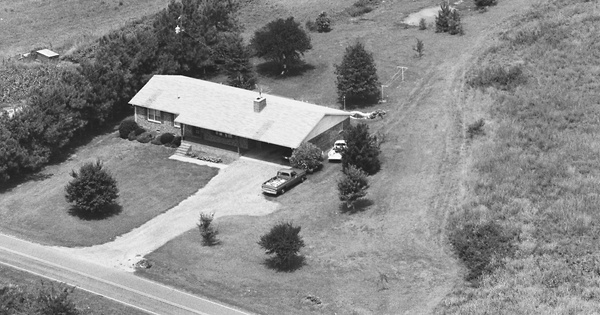 Vintage Aerial photo from 1987 in Cleveland County, NC