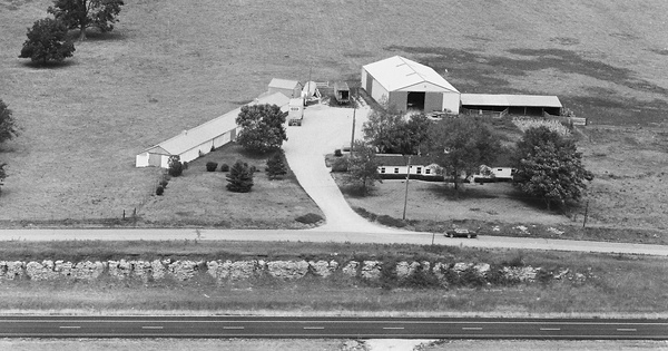 Vintage Aerial photo from 1980 in Cass County, MO