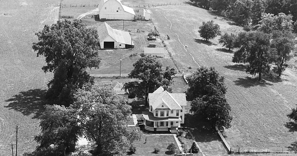Vintage Aerial photo from 1966 in Fulton County, IL