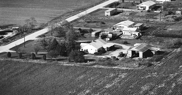 Vintage Aerial photo from 1975 in New Madrid County, MO