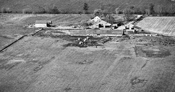 Vintage Aerial photo from 1975 in New Madrid County, MO