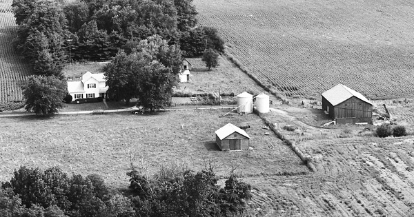 Vintage Aerial photo from 1981 in Cass County, IN