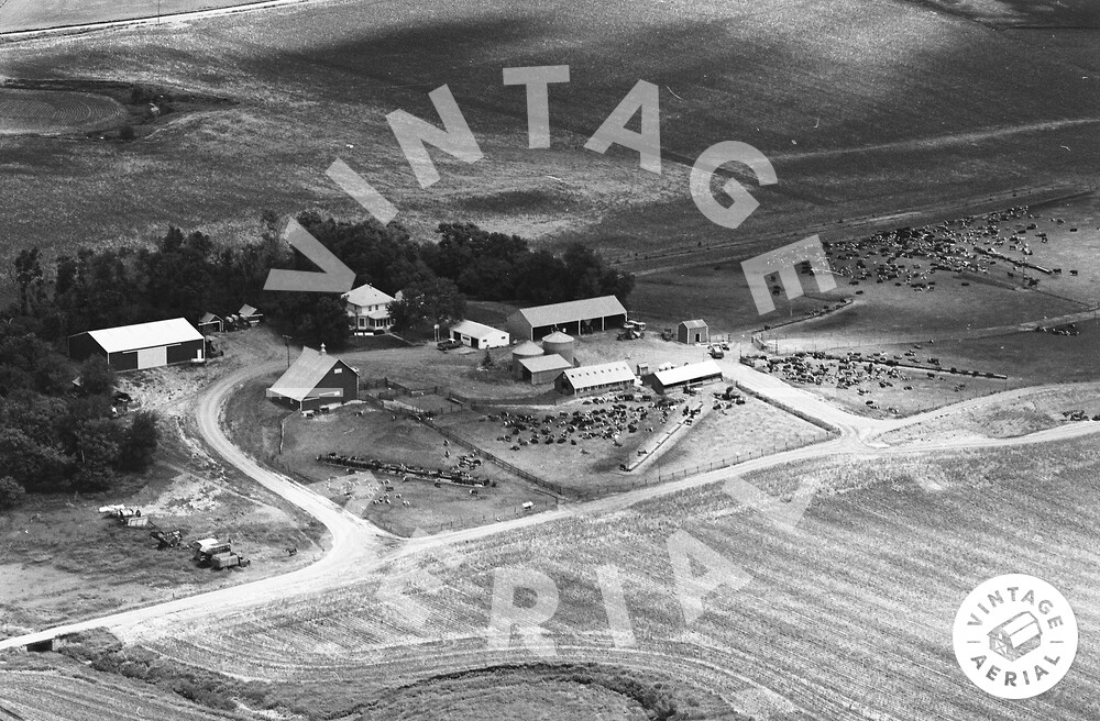Vintage Aerial Nebraska Thurston County 1982 15MTH3