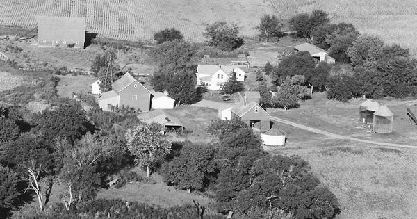 Vintage Aerial photo from 1979 in Saunders County, NE