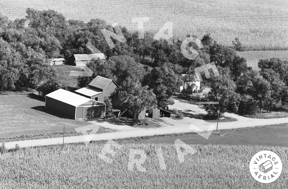 Vintage Aerial Nebraska Saunders County 1979 56SSA5