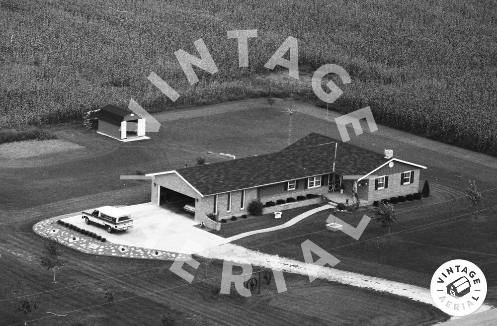 Vintage Aerial Ohio Mercer County 1981 48HME30