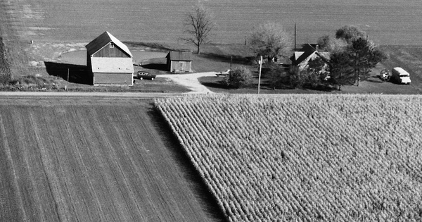 Vintage Aerial photo from 1985 in Defiance County, OH