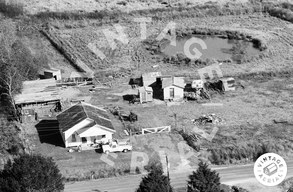 Vintage Aerial Louisiana Acadia Parish 1987 7GGAC10