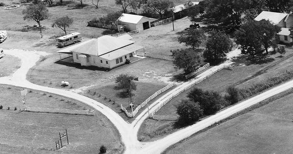 Vintage Aerial photo from 1984 in Navarro County, TX