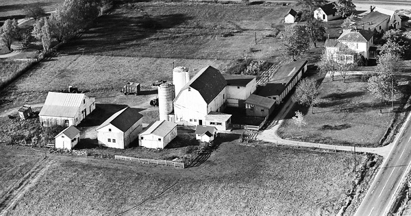 Vintage Aerial photo from 1963 in Medina County, OH