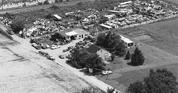 Vintage Aerial photo from 1984 in Coshocton County, OH