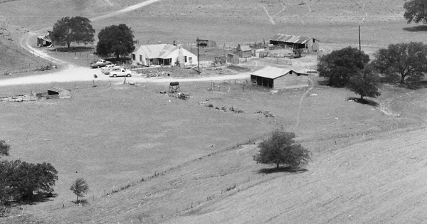 Vintage Aerial photo from 1984 in Burnet County, TX