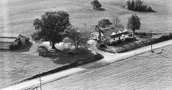 Vintage Aerial photo from 1963 in Union County, NC