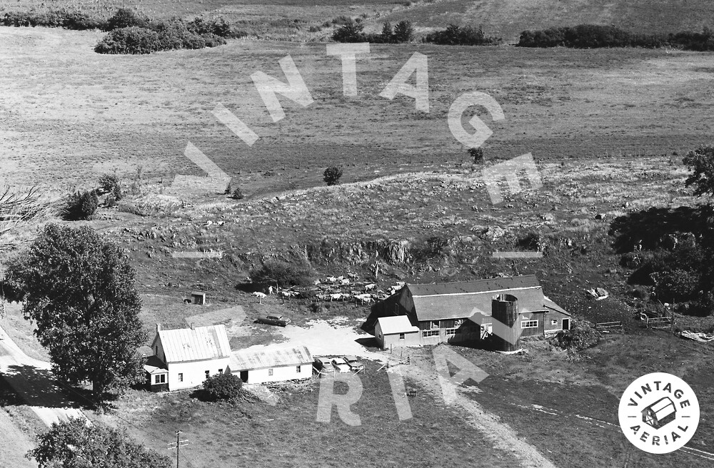 Vintage Aerial Vermont Franklin County 1966 14QFR27