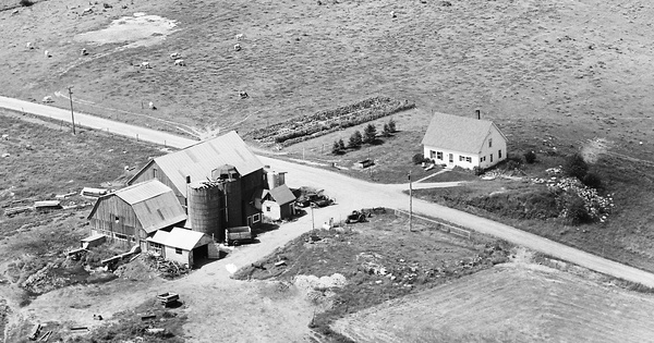 Vintage Aerial photo from 1966 in Caledonia County, VT