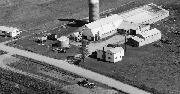 Vintage Aerial photo from 1986 in Cattaraugus County, NY