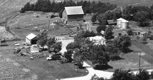 Vintage Aerial photo from 1977 in Nemaha County, KS