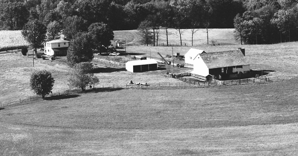 Vintage Aerial photo from 1983 in Muskingum County, OH