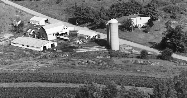 Vintage Aerial photo from 1983 in Knox County, OH