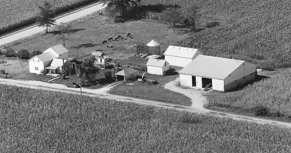 Vintage Aerial photo from 1995 in Seneca County, OH