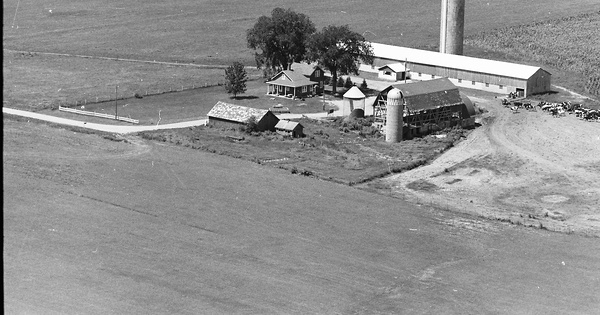 Vintage Aerial photo from 1978 in Clark County, WI