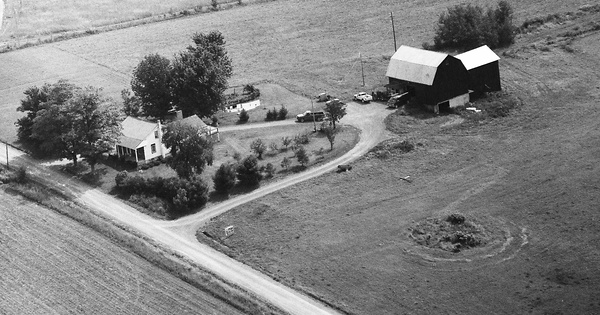 Vintage Aerial photo from 1992 in Bradford County, PA