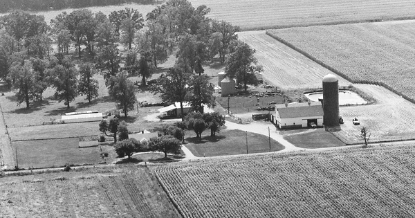 Vintage Aerial photo from 1983 in Hendricks County, IN