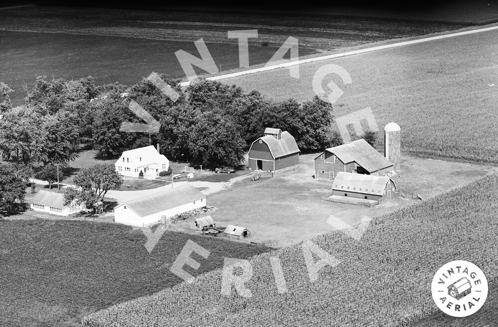 Vintage Aerial Iowa Palo Alto County 1971 38IPA14
