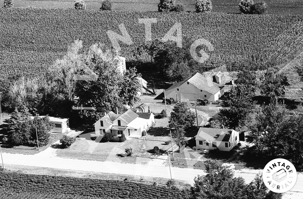 Vintage Aerial Iowa Pocahontas County 1971 40IPO7