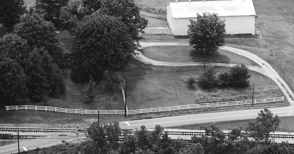 Vintage Aerial photo from 1986 in Boyle County, KY