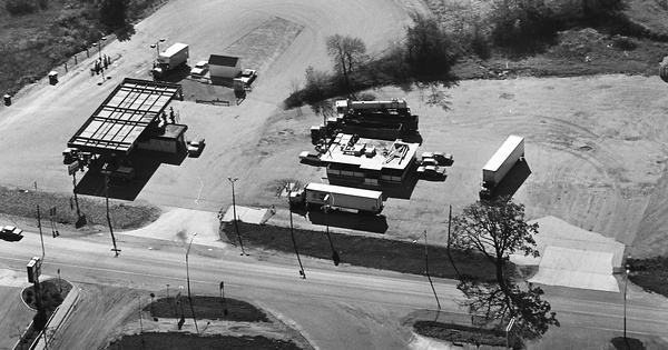 Vintage Aerial photo from 1981 in Ionia County, MI