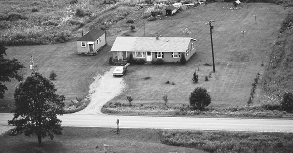 Vintage Aerial photo from 1976 in Jackson County, MI
