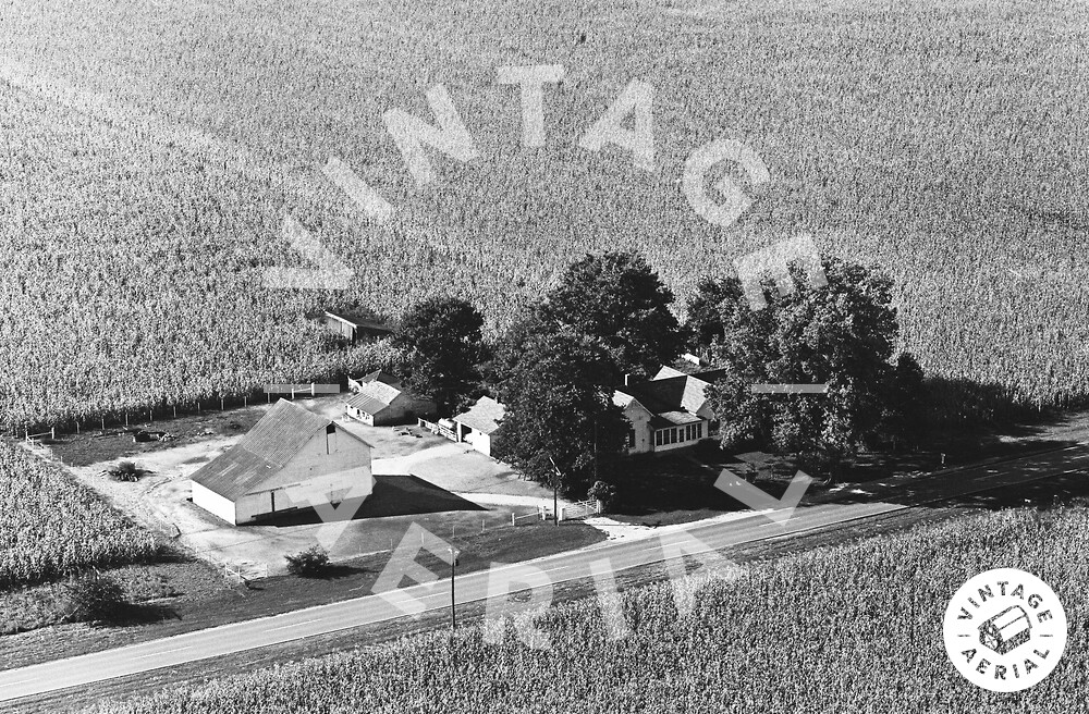 Vintage Aerial Indiana White County 1965 39CWH29