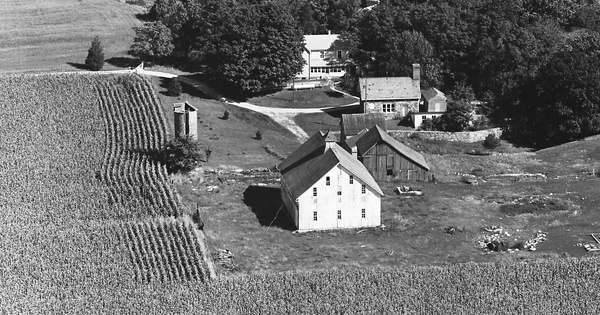 Vintage Aerial photo from 1965 in White County, IN