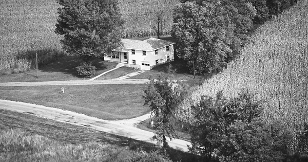 Vintage Aerial photo from 1976 in Whitley County, IN